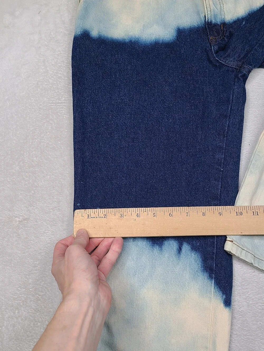 Vtg Rocky Mountain High Rise Mom Jeans Western Tie-Dye 26x31 Americana USA Made